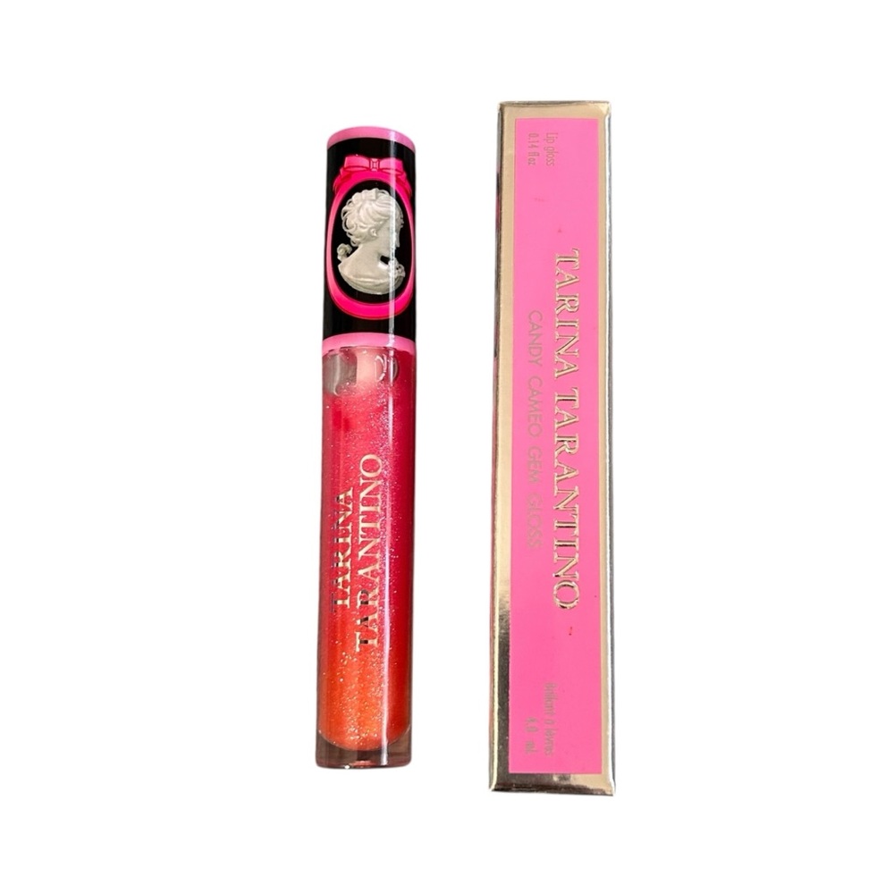 Tarina Tarantino Candy Cameo Gem Gloss Lipgloss Pink Shimmer Discontinued NWT